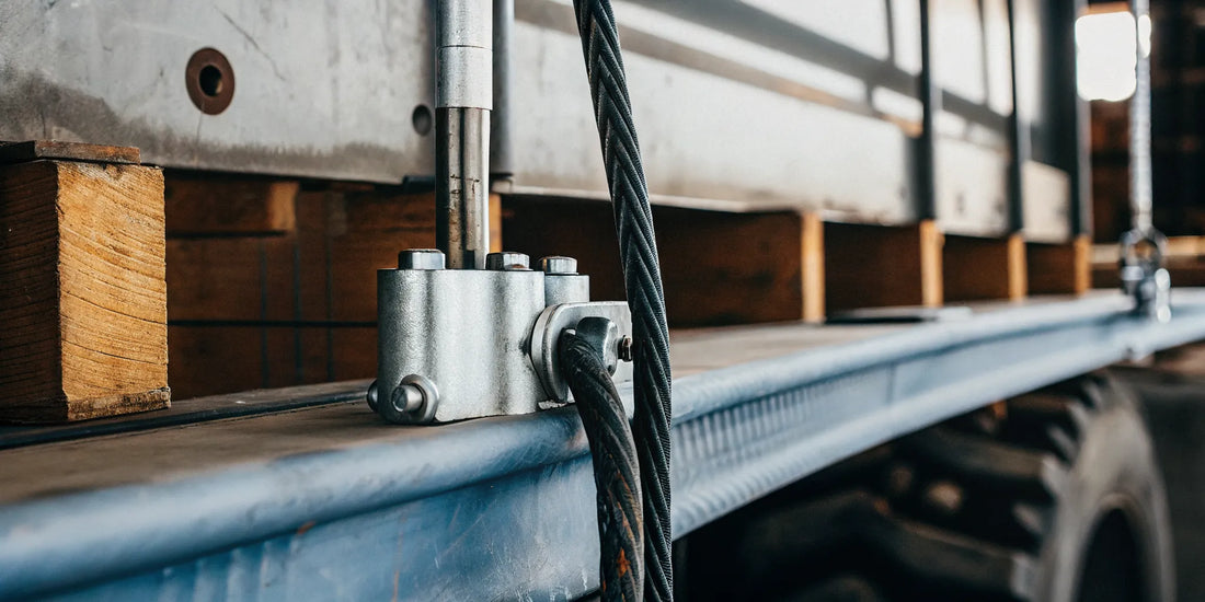 High-security bolt seal and cable seal on a cargo container