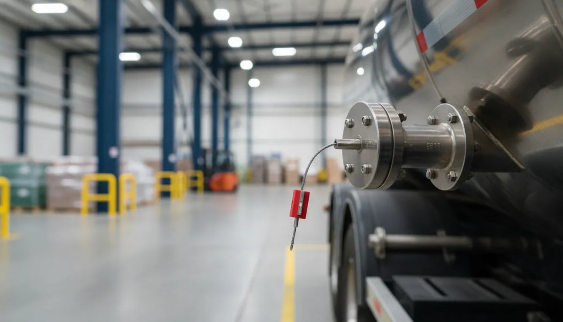 Tamper-evident cable seal securing a tanker valve access point